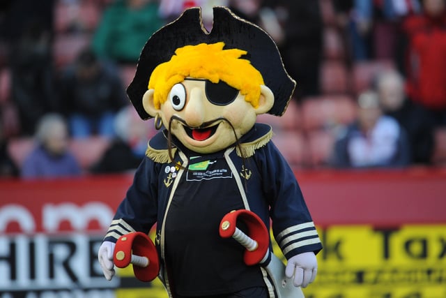 During the Sheffield United v Gillingham match in 2013, Sheffield Utd Mascot Captain Blade did his bit and showed off his new moustache for movmber