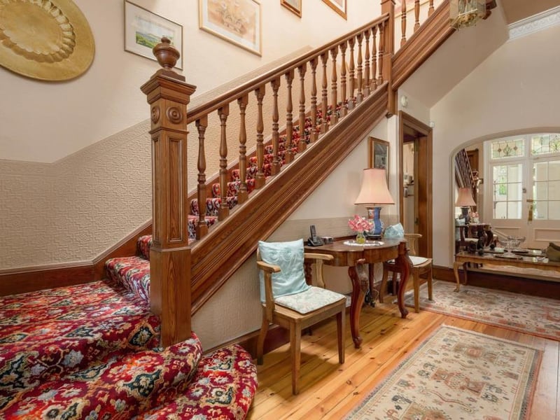 Hall and staircase.