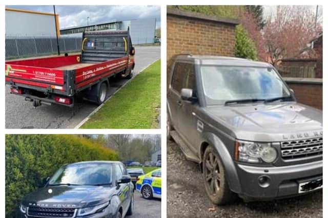 Police recovered £50,000 worth of stolen vehicles