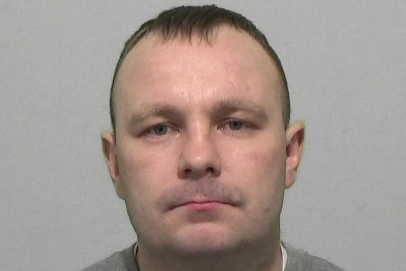 Gary Brennan, 36, of Aline Street, Seaham, was caught with a large machete down his trousers while helping a friend carry a cooker down a street in South Shields. He admitted having a bladed article and was sentenced to eight months behind bars.