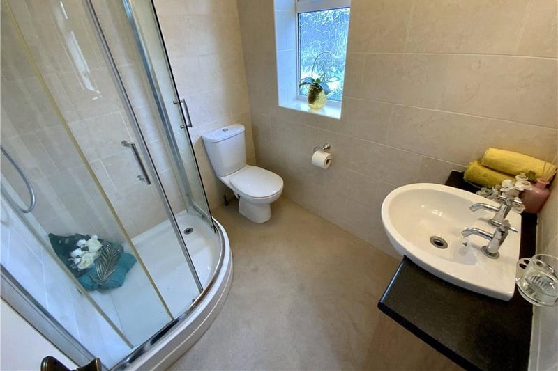 Refitted modern shower room.