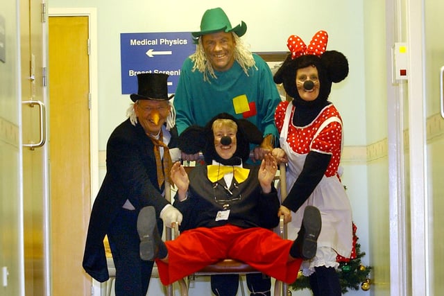 The University Hospital of Hartlepool porters were having great fun with a charity fancy dress event 16 years ago. Were you one of them?