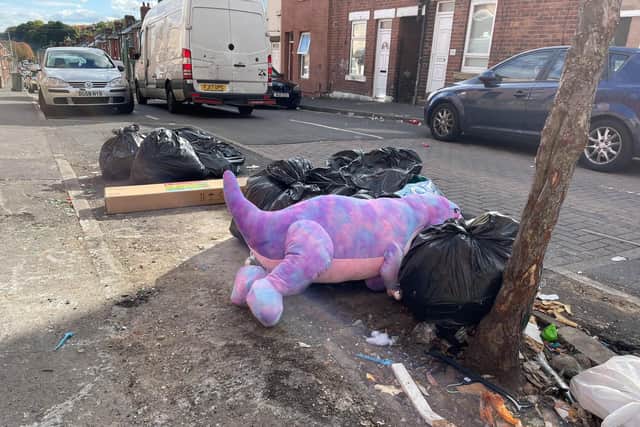 Popple Street fly tipping in Page Hall.