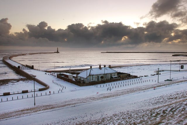 The beauty of the fallen snow at Roker. This photo was taken 10 years ago.