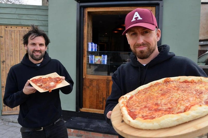 A new Seaham venture is serving up a slice of New York as the town gears up for the return of visitors this summer.  Business partners Andy Smith and Mark Milroy have already had success in transforming a former barbers in Church Street into The Coalface micro pub. Now, they’ve utilised former storage space at the rear of the building to create a kitchen and pizza hatch, where people can pick up pizza slices, priced £2.50, and takeaway pints.