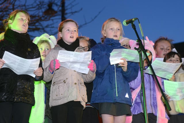 Southwick Primary school choir at the switch on of the Southwick Christmas lights. Who remembers this from 8 years ago?