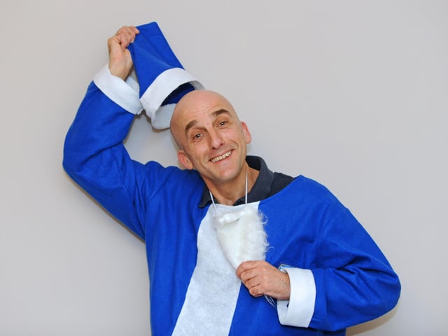 And here's Santa himself! We unmasked Geoff Peters in 2013, the man from Cosham was the pitch invader who created the stoppage time for Biley to score as a 17-year-old.