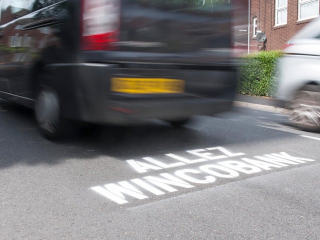 'Allez Wincobank' still sprayed on Jenkin Road in Sheffield a year after the Grand Depart went up the hill