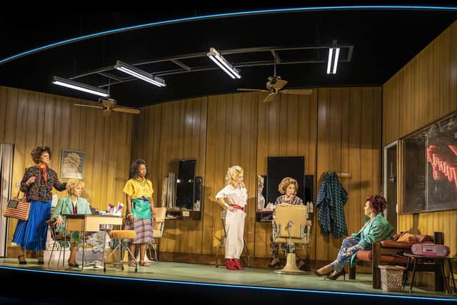 Steel Magnolias takes place entirely in Turvy's hair and beauty salon. Photo: Pamela Raith Photography