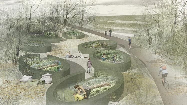 The £4.8million Roseburn to Union Canal Link will create new landscaped spaces, urban allotments and a revitalised Dalry Community Park, alongside new and improved shared-use paths and associated bridges. It is planned to be completed by October 2022.