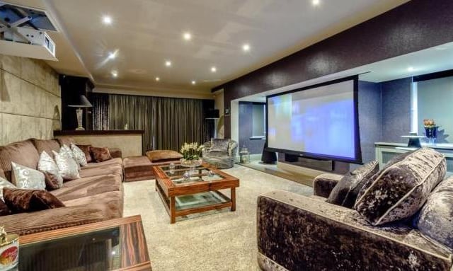 The cinema room provides the perfect atmosphere for that at-home cinema experience - catch up on all the movies you missed on the big screen in style