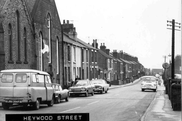 Picture shows Brimington's Heywood Street in the 1970s. Pictured supplied by Chesterfield Museum Service\Chesterfield Borough Council