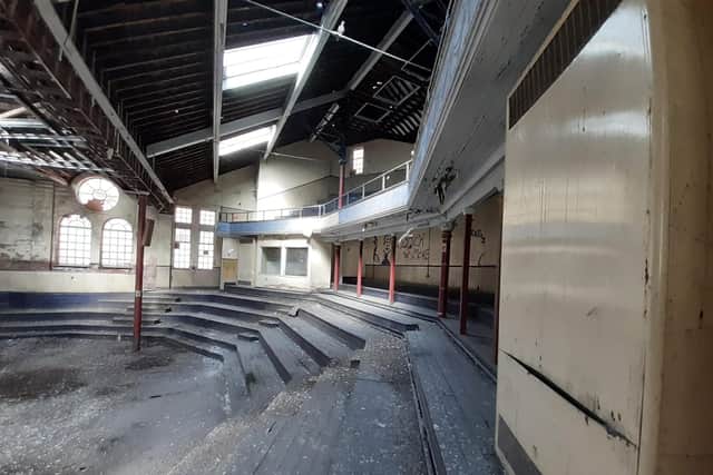 The interior of the Salvation Army Citadel.