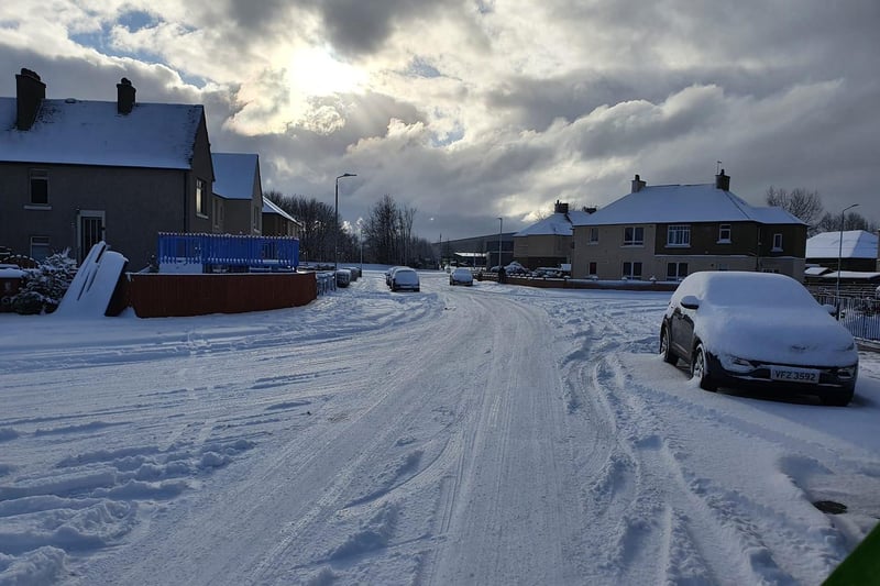 An empty silent street in Grangemouth (Picture: Colin Dowie)