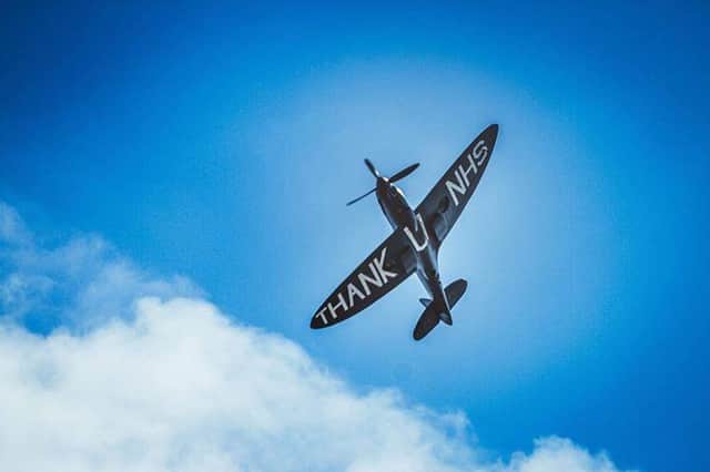 These spectacular pictures of the NHS Spitfire flying over Portsmouth were taken by Daniel Cowdery