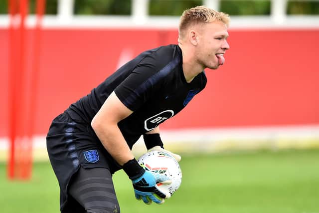 Aaron Ramsdale is on England U21 duty (Photo by Nathan Stirk/Getty Images)