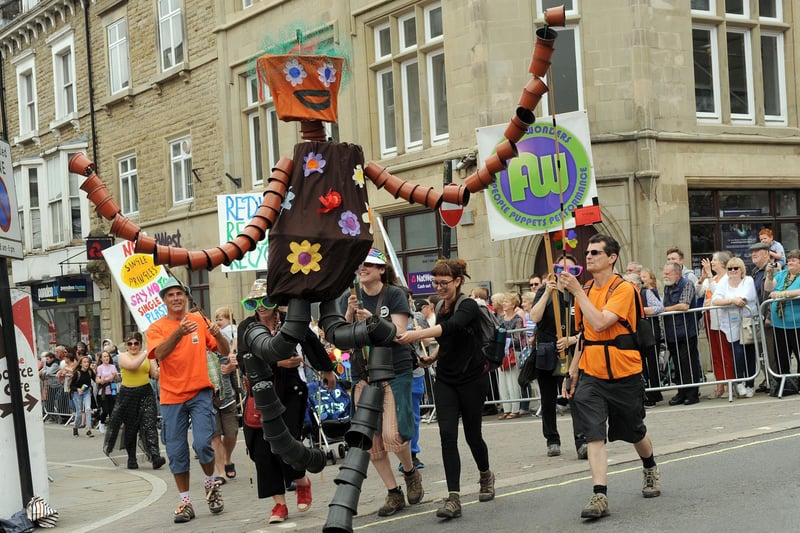 Buxton Carnival parade in 2019