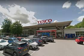 Tesco Superstore, Abbeydale Road. Footage surfaced last night of flood water inside the aisles of Tesco on Abbeydale Road.
