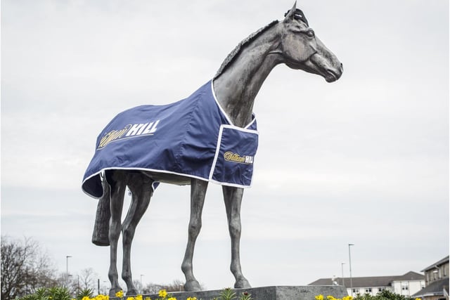 Iconic racehorse Double Trigger, who enjoyed his greatest success in Doncaster, is immortalised at Doncaster Racecourse.