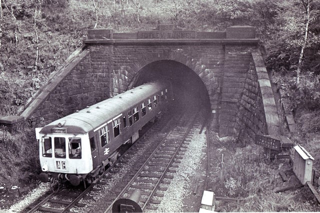 The Totley Tunnel - seen here in 1973 - is the fourth-longest mainline railway tunnel in the UK, extending for three-and-a-half miles. It runs between Totley and Grindleford. It opened in 1893.