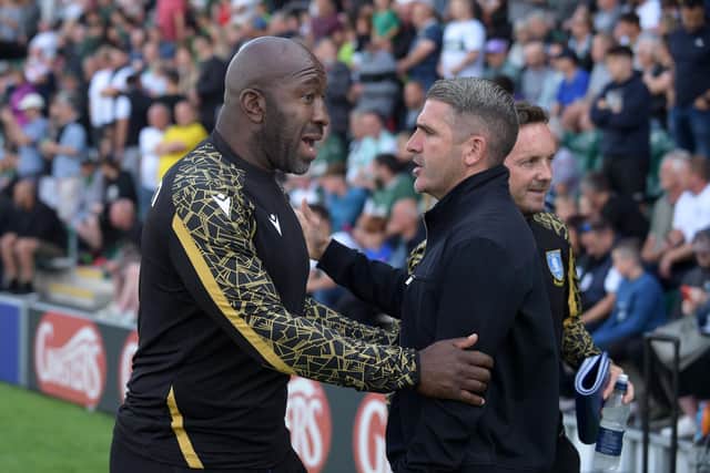 Sheffield Wednesday manager Darren Moore has a big fan in Plymouth Argyle boss Ryan Lowe - the two meet again in the FA Cup on Sunday.  Pic Steve Ellis