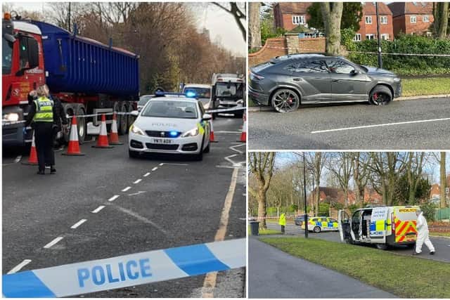 A 20-year-old man was left with serious injuries after being shot as he drove up Ecclesall Road in a black Lamborghini