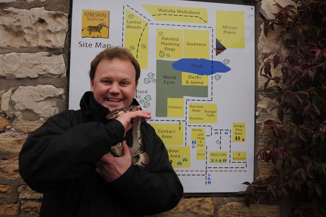 CBBC presenter Justin Fletcher aka Mr Tumble had a tour of the park including seeign the potential site for the new lion reserve back in 2009