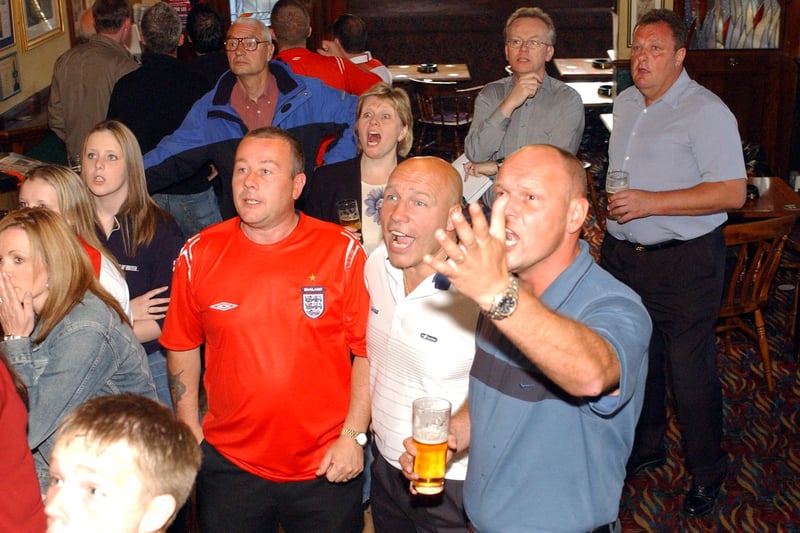 They went through the emotions at the Riverside as they watched England take on Croatia in Euro 2004.