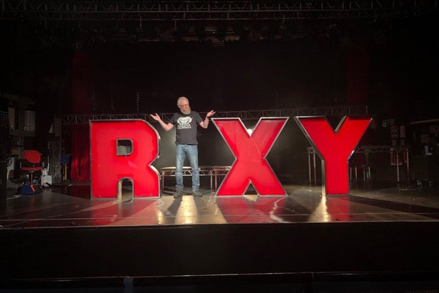 Paul Glave, technical manager at O2 Academy, appealing for help to find the missing ‘O’ of the original ‘ROXY’ sign