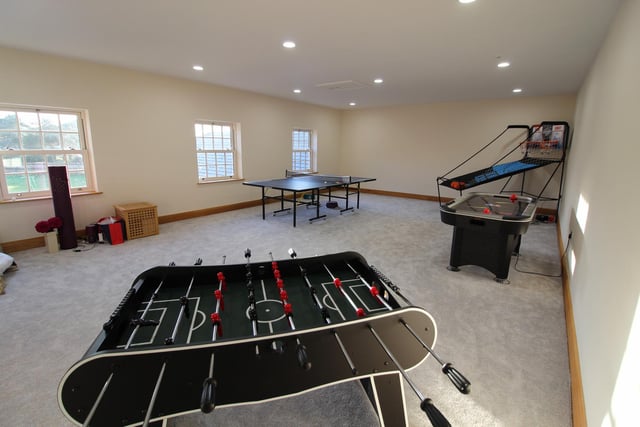 Enjoy some competitive family fun in this games room