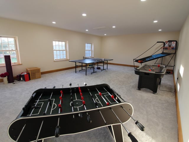 Enjoy some competitive family fun in this games room