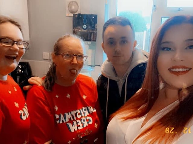 Kia-marie Peach got together with her family on Christmas day in 2020. She said it was an emotional and great day.