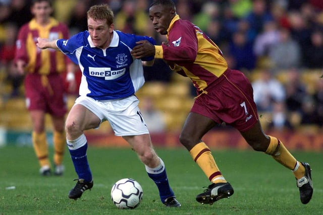 Often regarded as one of the truly underrated Sheffield Wednesday players, Mark Pembridge arrived from Derby County to play three seasons as a key player for the Owls. He left for Benfica in 1998 before enjoying a similarly successful spell on Merseyside. He played 54 times for Wales.