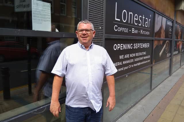 Conrad Nugent of Brook Leisure outside Lonestar just before it opened last year.