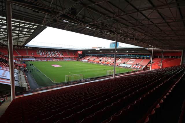 Bramall Lane, the home of Sheffield United Football Club. (Photo by MIKE EGERTON/POOL/AFP via Getty Images)