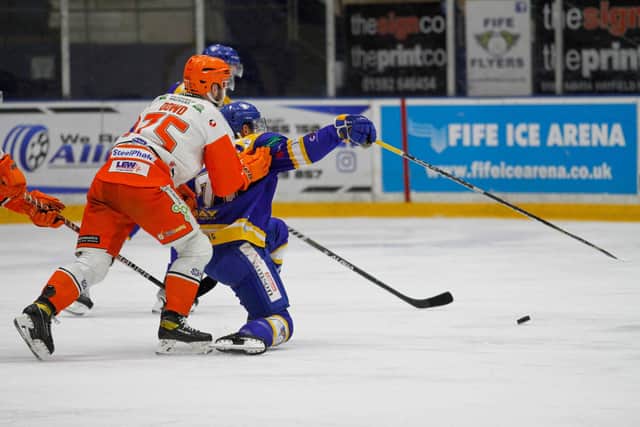 Action from the last Sheffield game in Fife.