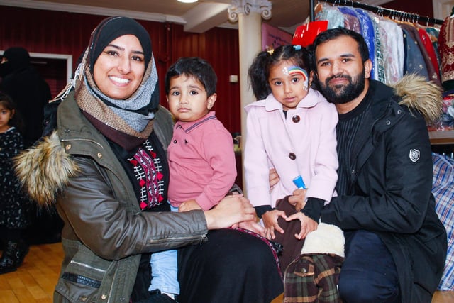 The Masood family from Larbert enjoyed all that was on offer at the Rainbow Muslim Women's Group gathering.