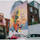 A new mural has popped up on London Road, Sheffield, championing financial freedom for local businesses