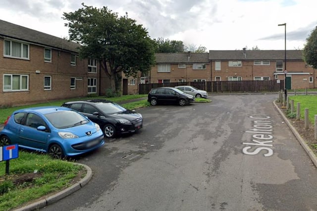 The third-worst street in Sheffield for reports of burglary in September 2022 was Skelton Close, Woodhouse, according to police data