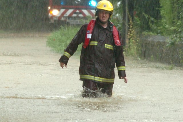 High waters during the Brodsworth Floods in 2007