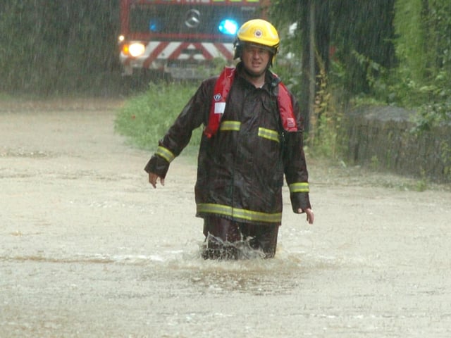 High waters during the Brodsworth Floods in 2007