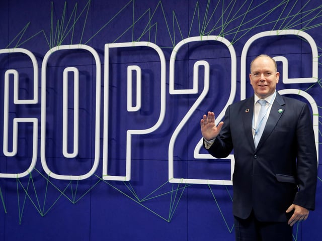 Prince Albert II of Monaco arrived for the COP26 summit at the Scottish Event Campus (SEC) in Glasgow.