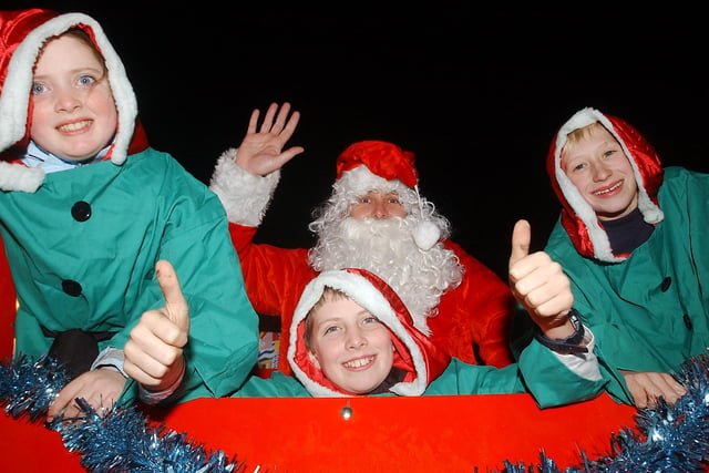 The Hartlepool Rotary Club sleigh was a big hit in 2005. Do you recognise anyone in the photo?