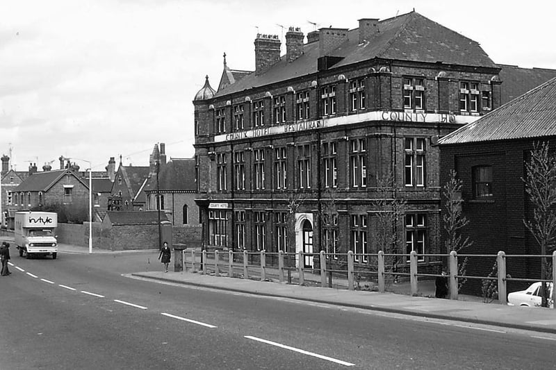 The County Hotel in Hebburn in 1975 - another of the photos in Norman's books.