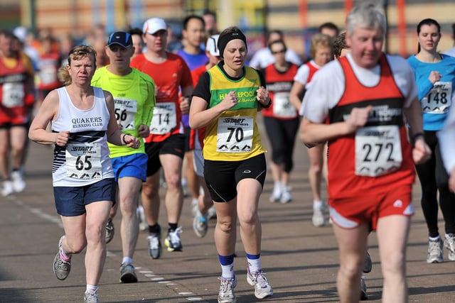 Runners in the Hartlepool Marina 5 Mile Road Race in 2011. Were you among them?