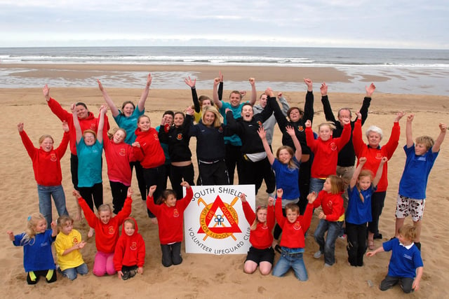 South Shields Volunteer Lifeguards having a great time on the beach but who do you recognise?