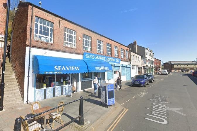 Seaview Fisheries, on Union Quay in North Shields, has a rating of 4.9 from 327 reviews