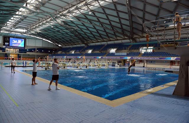 The City of Sheffield Diving Club back in Sheffield Ponds Forge after the venue reopened