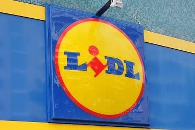 A Lidl sign.