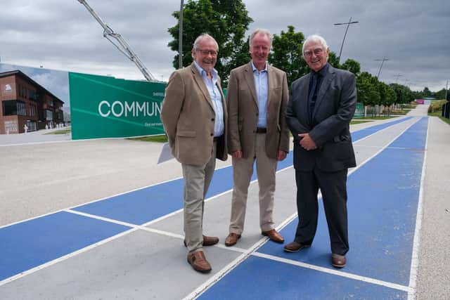David Hobson retires as a director of Sheffield Olympic Legacy Park, pictured with Richard Caborn and Joe Scarborough